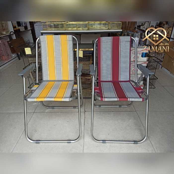 صندلی مسافرتی با پایه نقره ای 