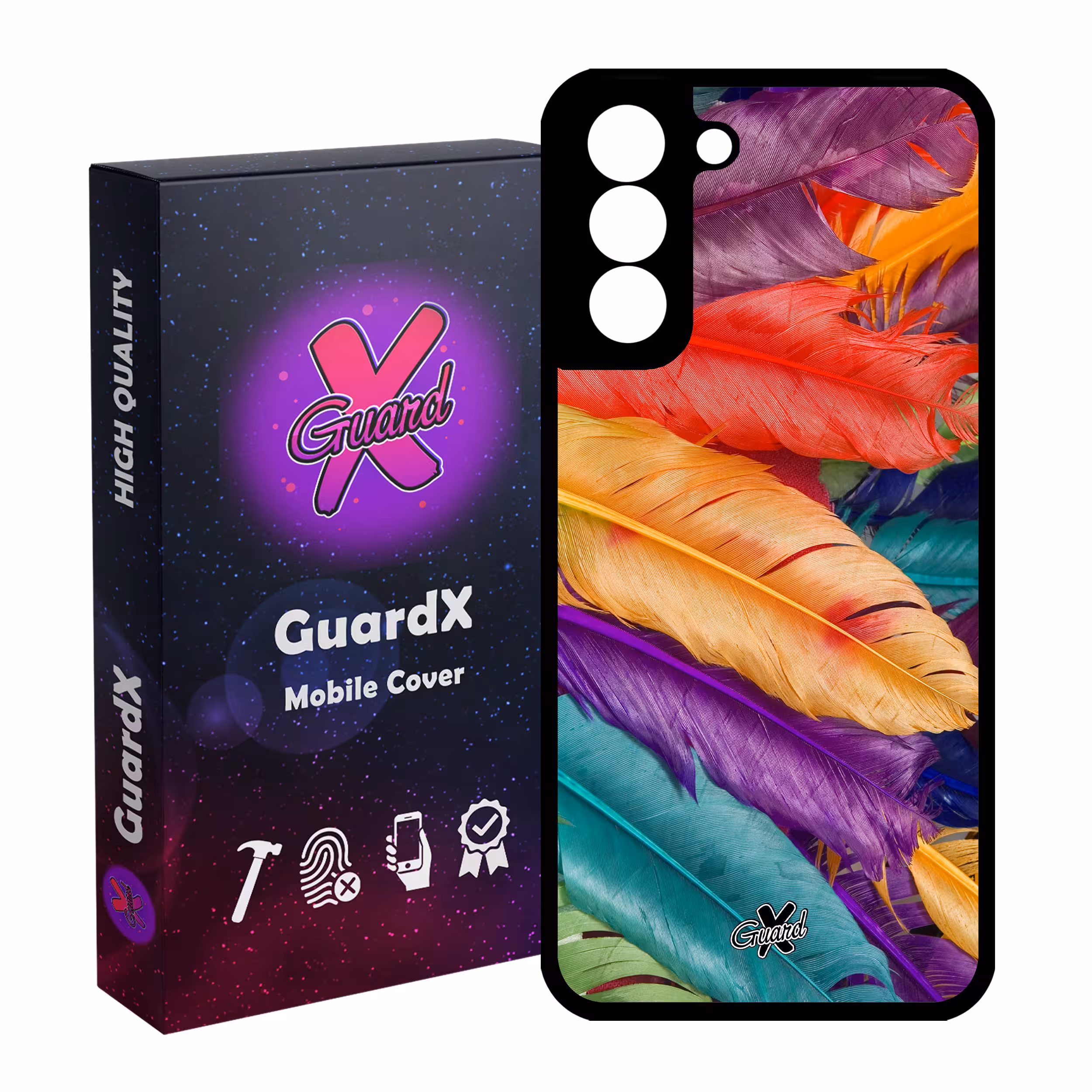 کاور گارد ایکس طرح Feather مدل Glass10180 مناسب برای گوشی موبایل سامسونگ Galaxy S21 FE