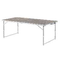 میز کمپ خاکستری جدول کمپینگ قابل حمل 3 مجموعه پیک نیک آلومینیوم تاشو تنظیم شده 120X60 الگوی مرمر HAEGS