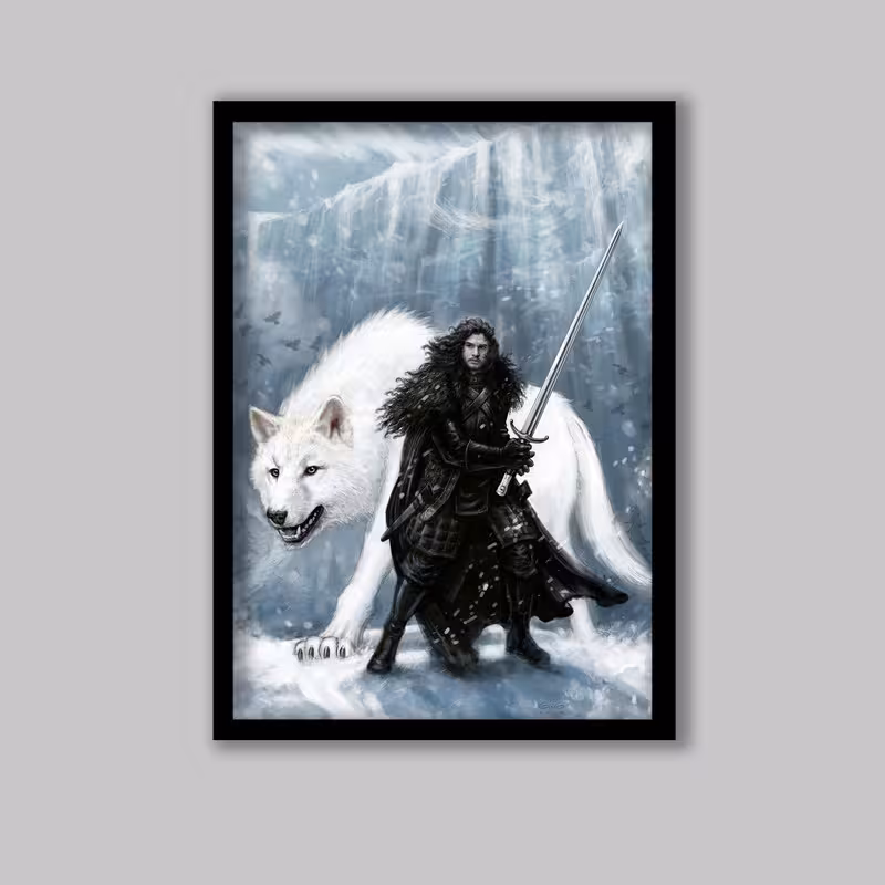 تابلو مدل سریال بازی تاج و تخت Game of thrones کد LA-G10259-2 | دنیای قاب