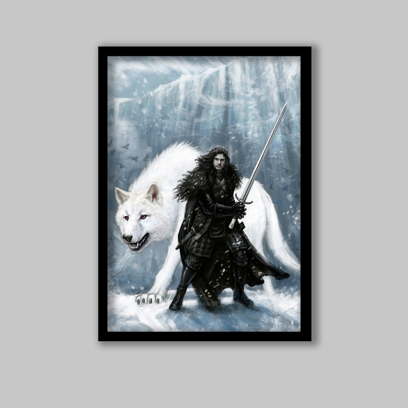 تابلو مدل سریال بازی تاج و تخت Game of thrones کد LA-G10259-2 | دنیای قاب