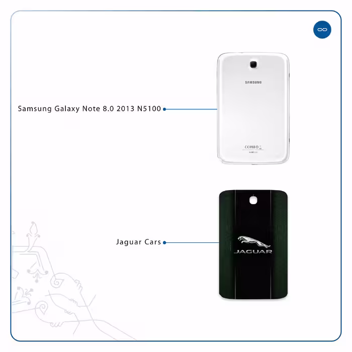برچسب پوششی ماهوت مدل Jaguar Cars مناسب برای تبلت سامسونگ Galaxy Note 8.0 2013 N5100