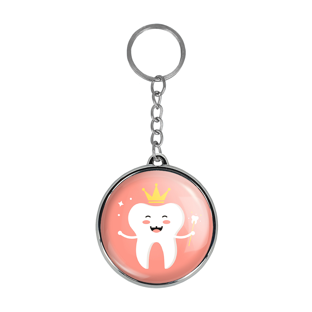 جاکلیدی خندالو طرح جشن دندونی دخترونه مدل دوطرفه کد 1092610934