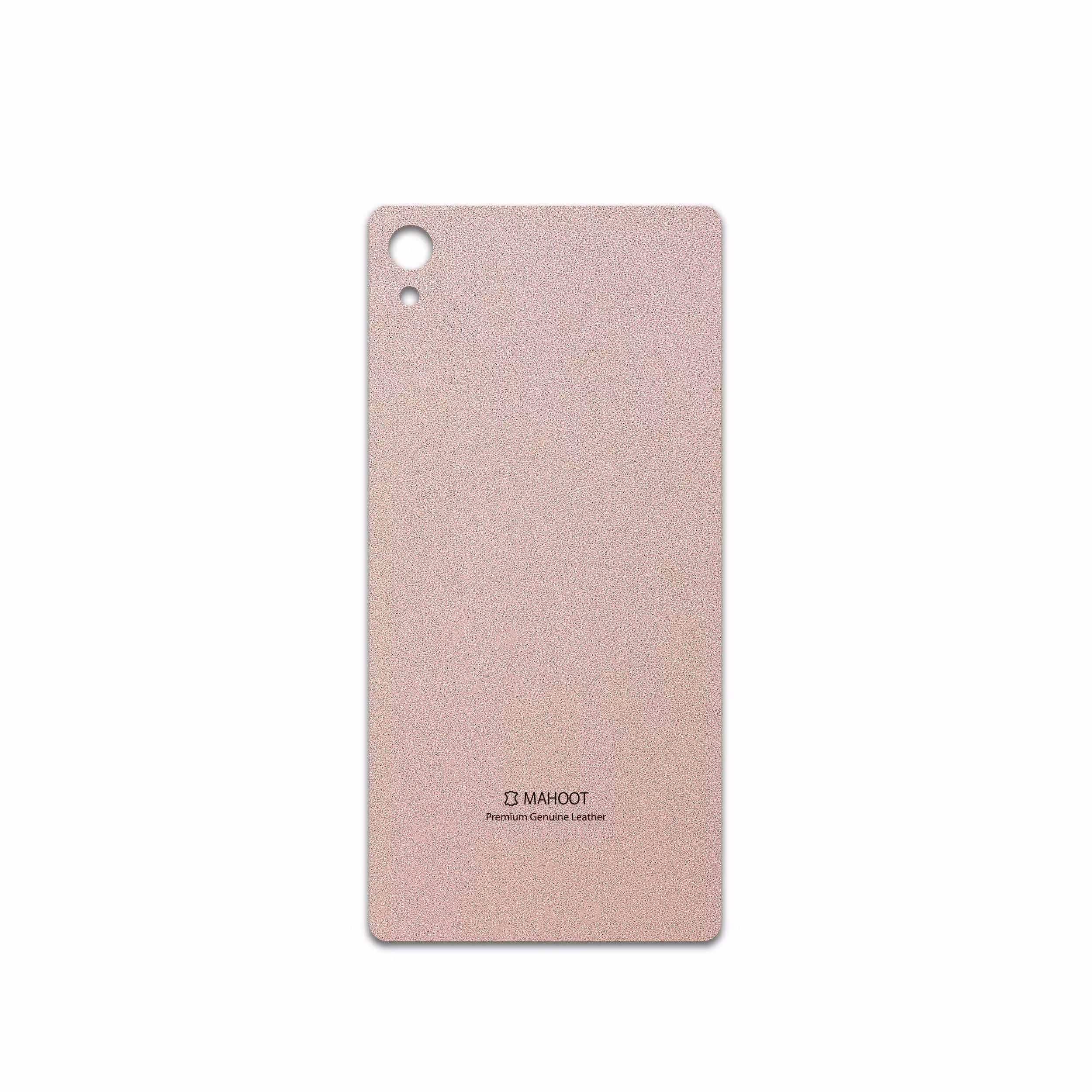 برچسب پوششی ماهوت مدل Rose Gold Leather مناسب برای گوشی موبایل سونی Xperia Z3 Plus