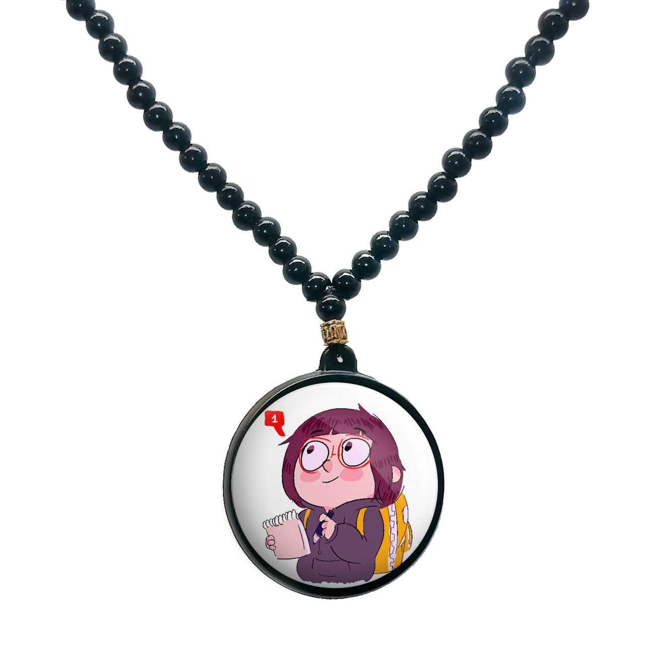 گردنبند پرمانه طرح خرس‌های کله‌فندقی کد pmd.10218 مدل دو طرفه