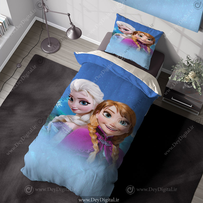 روتختی دخترانه طرح السا و آنا PK-6630