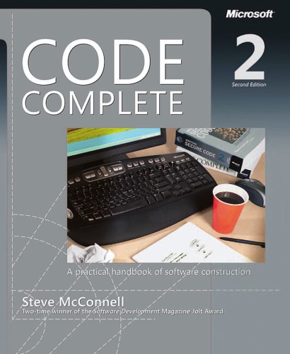 خرید و دانلود نسخه کامل کتاب Code Complete: A Practical Handbook of Software Construction (with PDF outline)