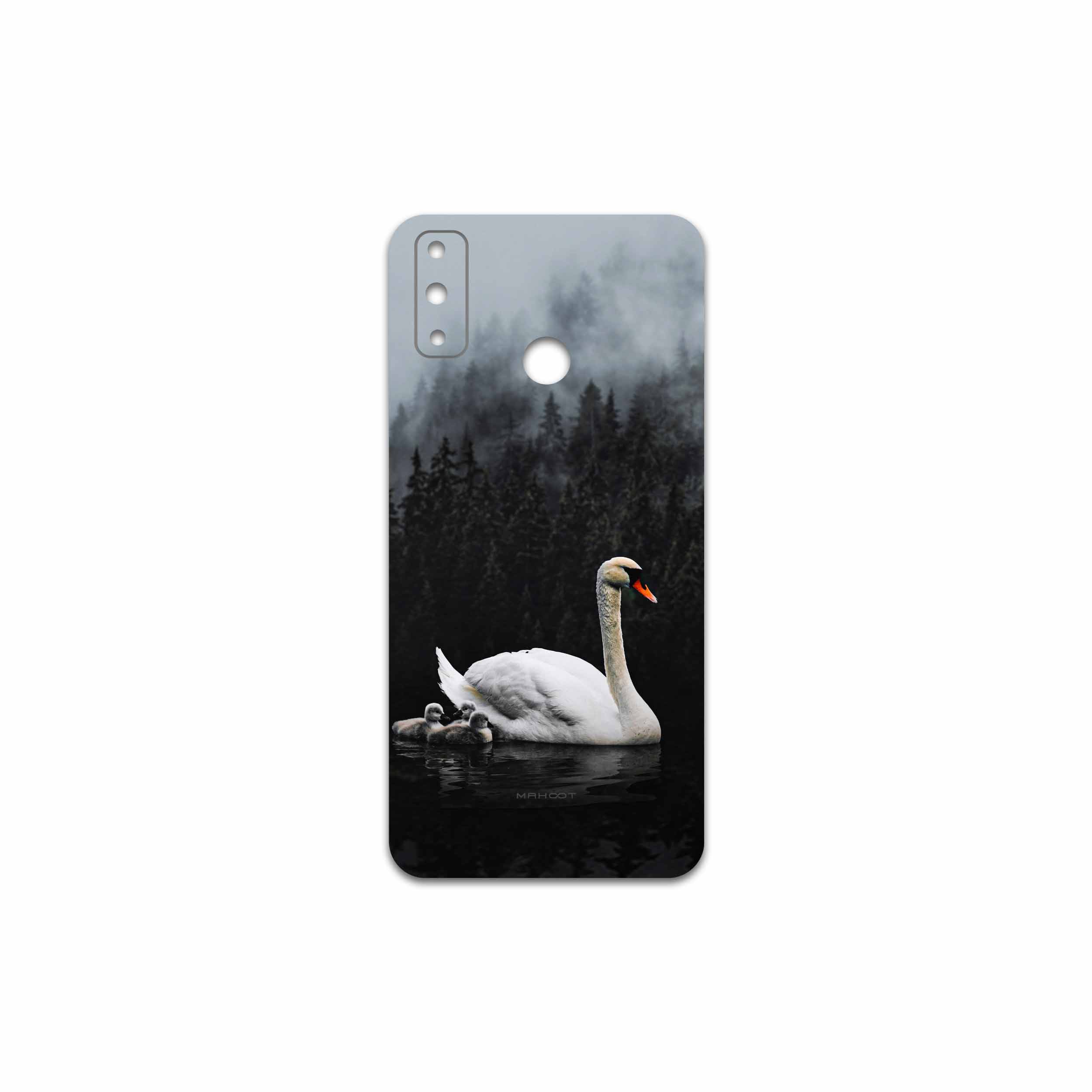 برچسب پوششی ماهوت مدل Swan Lake مناسب برای گوشی موبایل هوآوی Y8s