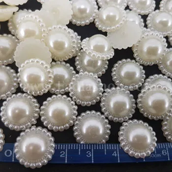 نگین لپه ای کرم سایز 2