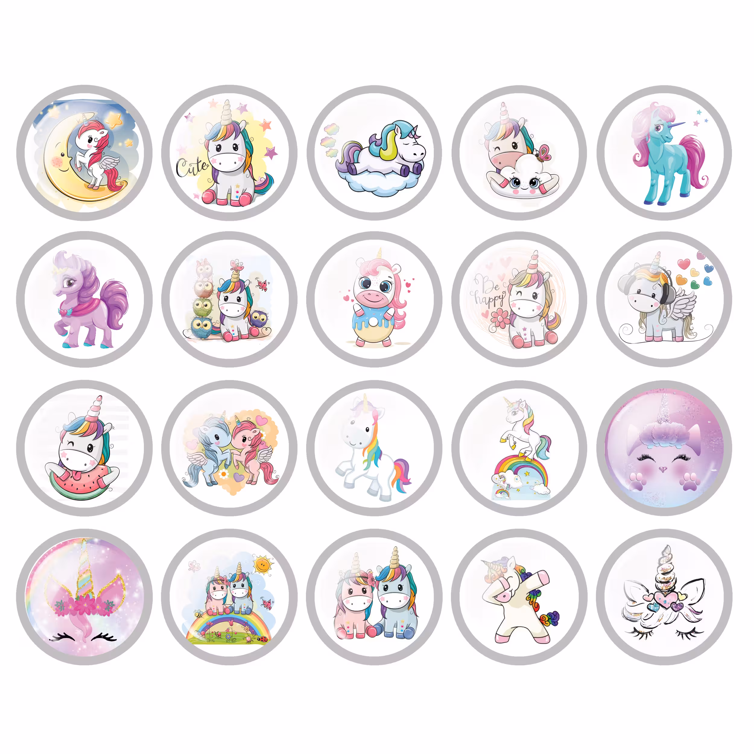 پیکسل مدل اسب تک شاخ کد unicorn 03 مجموعه 20 عددی