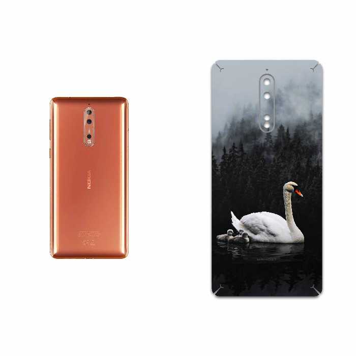 برچسب پوششی ماهوت مدل Swan Lake مناسب برای گوشی موبایل نوکیا 8