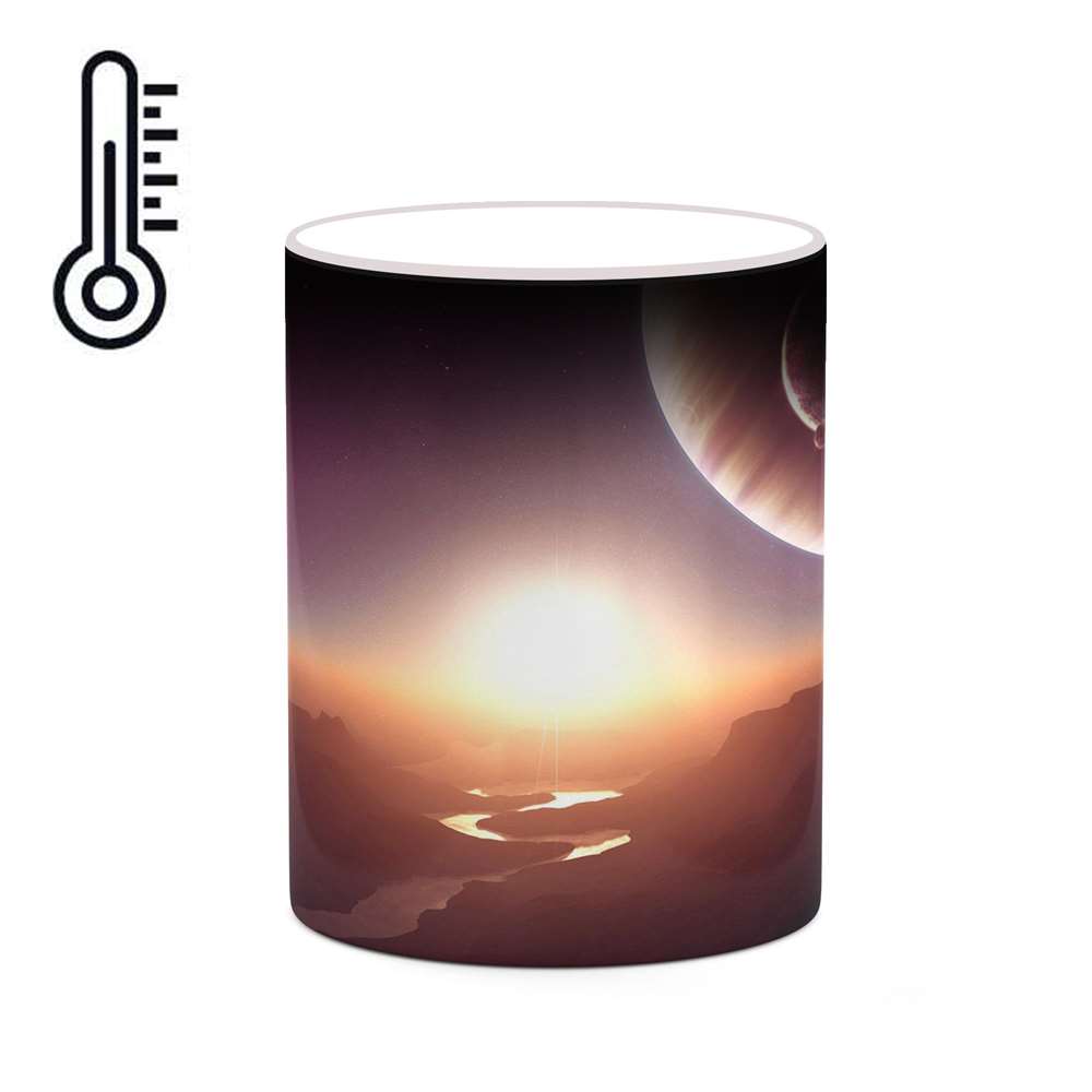 ماگ حرارتی کاکتی طرح فضا و کهکشان مدل mgh19991