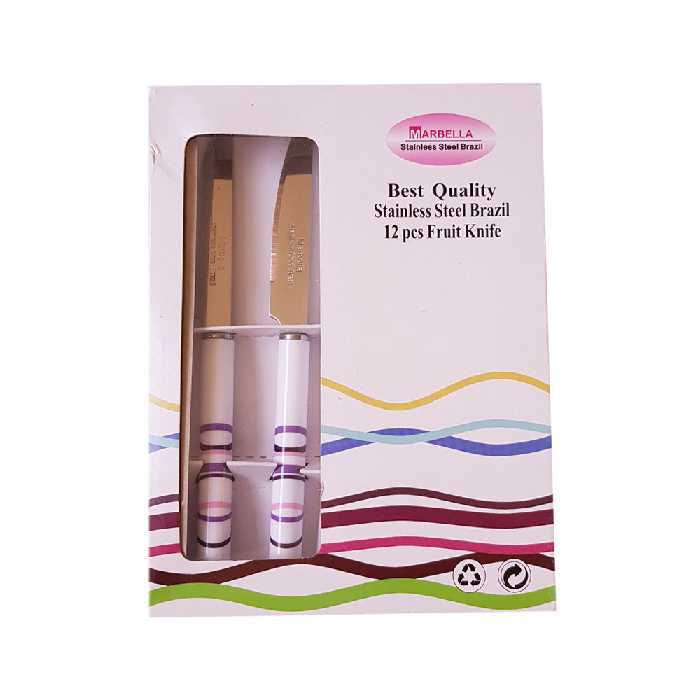 ست کارد میوه خوری 12 پارچه ماربلا مدل hm373