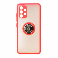 قاب محافظ مات انگشتی سامسونگ آ32 4جی Translucent Matte Hybrid Ring Case samsung a32 4Gقرمز