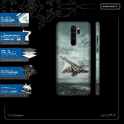 برچسب پوششی ماهوت مدل F-22 Raptor-FullSkin مناسب برای گوشی موبایل شیائومی Redmi Note 8 Pro