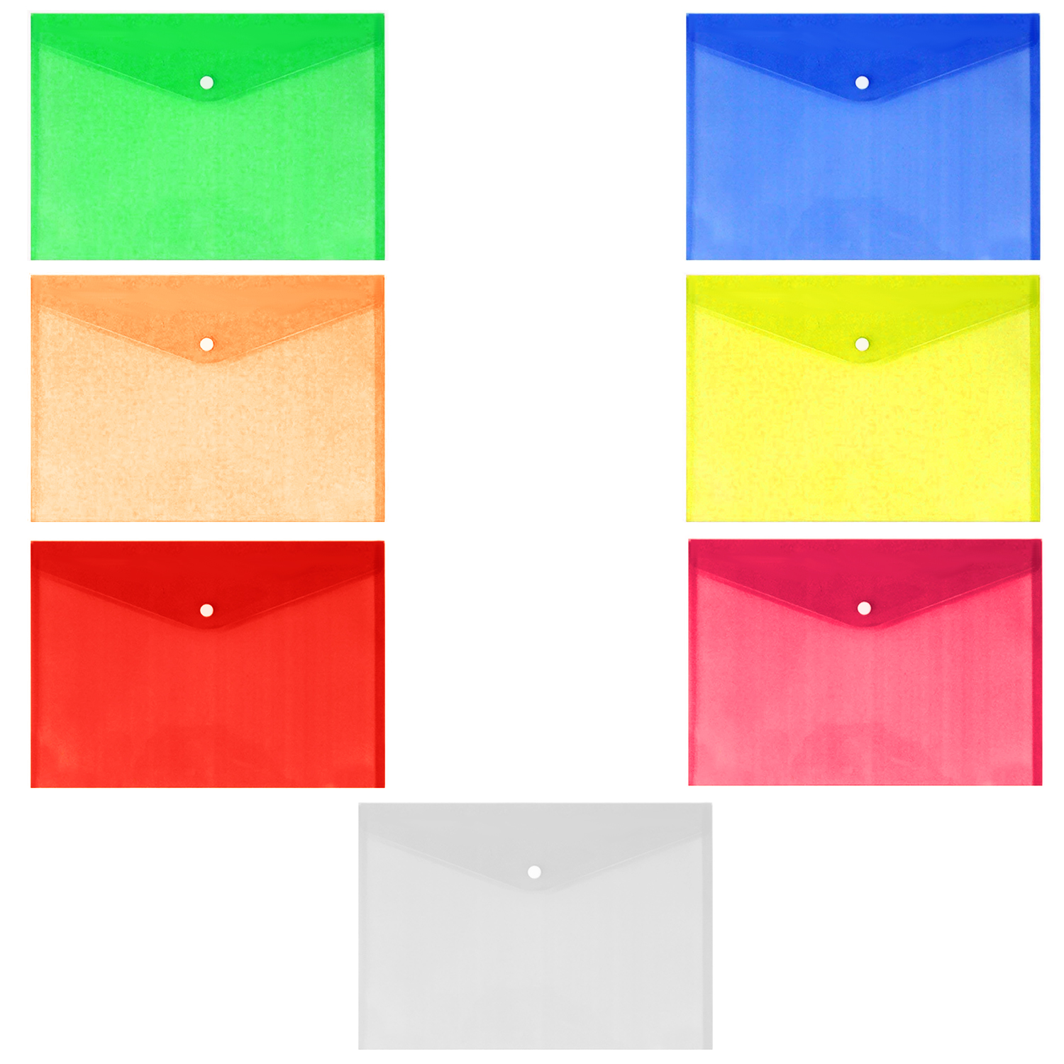 پوشه دکمه دار مدل مات glassy کد SHN بسته 7 عددی