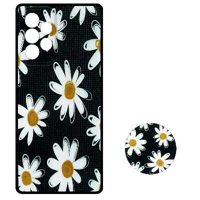 کاور طرح گل کد 2292 مناسب برای گوشی موبایل سامسونگ Galaxy A33 5G به همراه پایه نگهدارنده