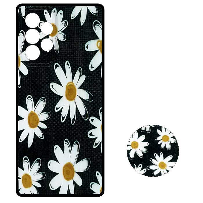 کاور طرح گل کد 2292 مناسب برای گوشی موبایل سامسونگ Galaxy A33 5G به همراه پایه نگهدارنده