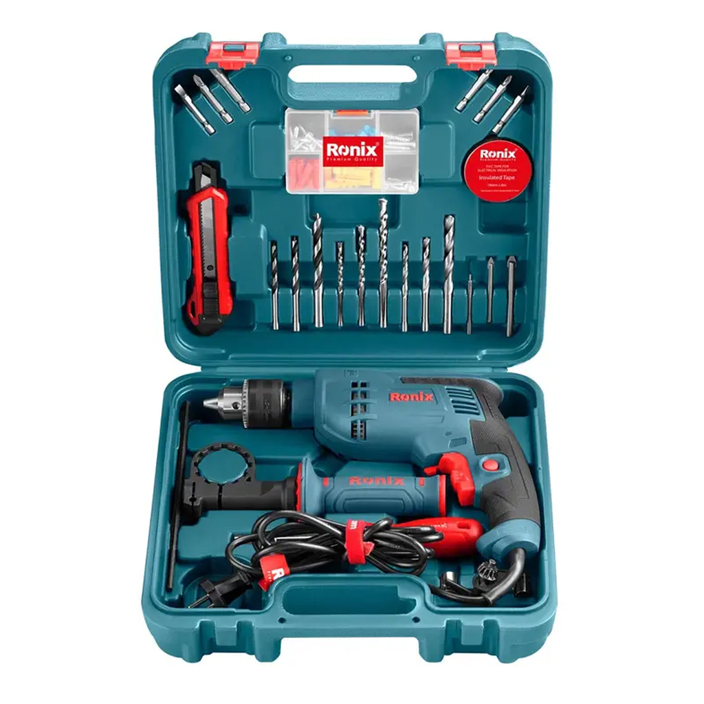 کیت دریل چکشی برقی 33 پارچه رونیکس مدل RS-0008