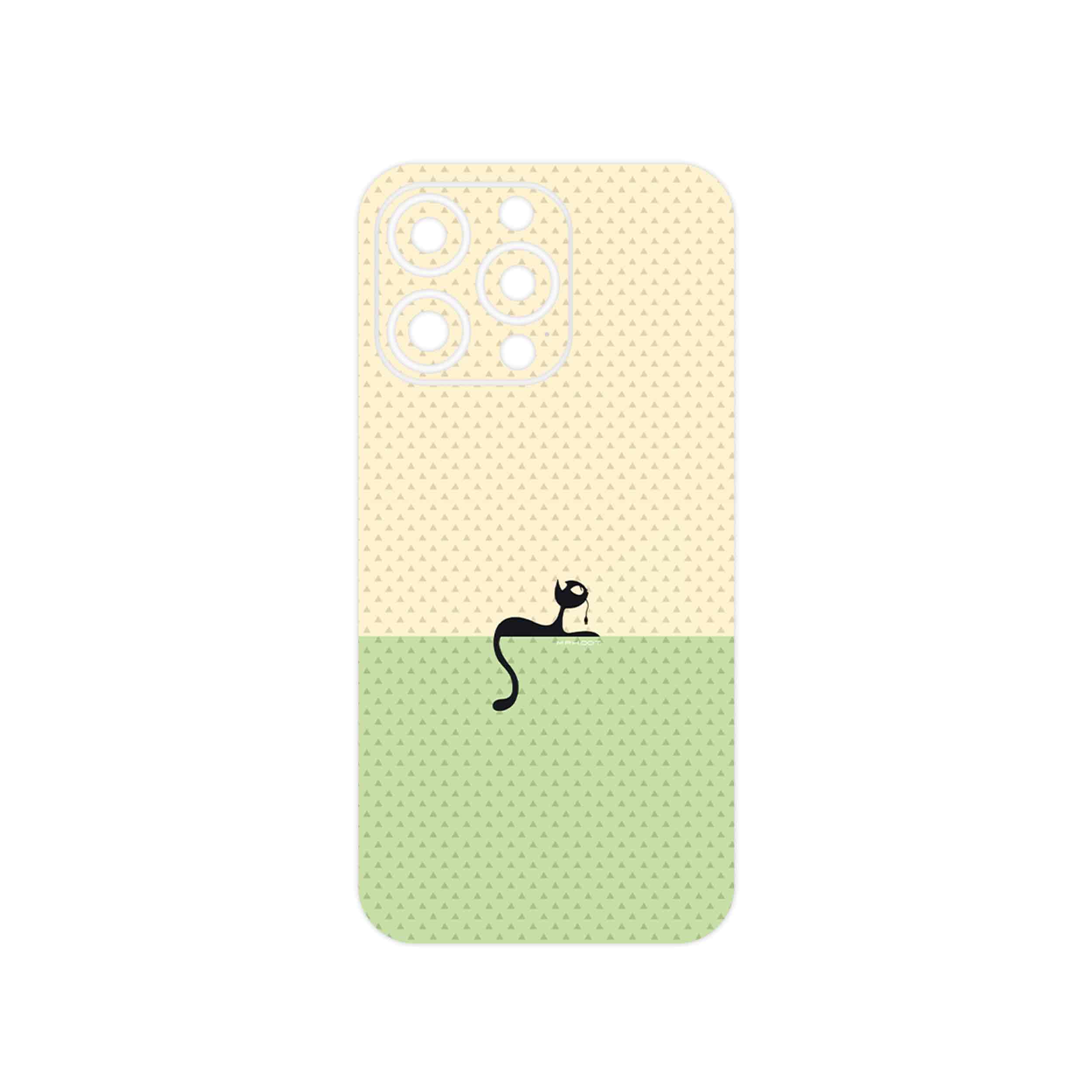 برچسب پوششی ماهوت مدل Minimal Internet Cat Icon مناسب برای گوشی موبایل اپل iphone 13 Pro