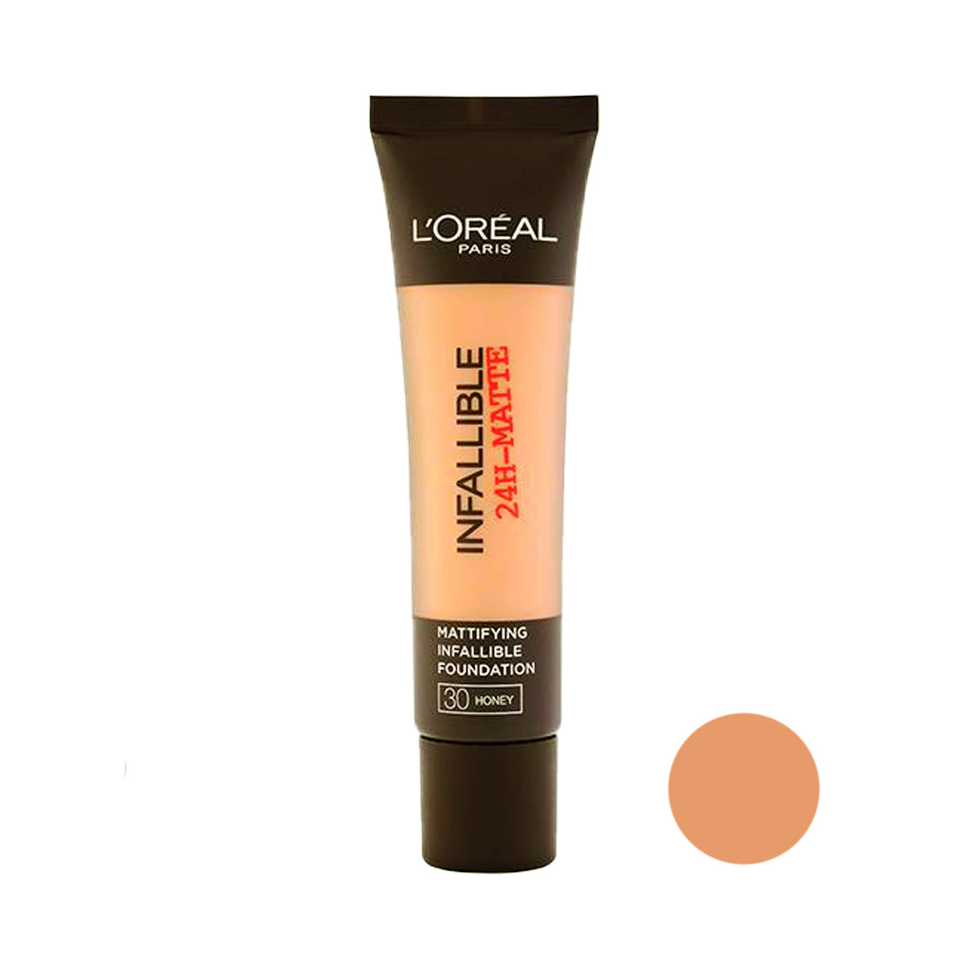 کرم پودر لورال تیوپی سری Infallible 24H Matte شماره 30 حجم 35 میلی لیتر