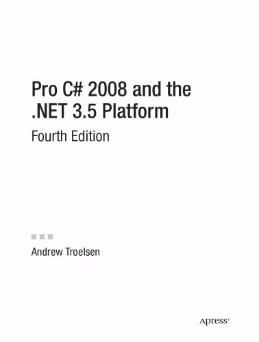 خرید و دانلود نسخه کامل کتاب Pro C# 2008 and the .NET 3.5 platform