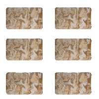 زیربشقابی طرح ابر و باد کد 8375 مجموعه 6 عددی