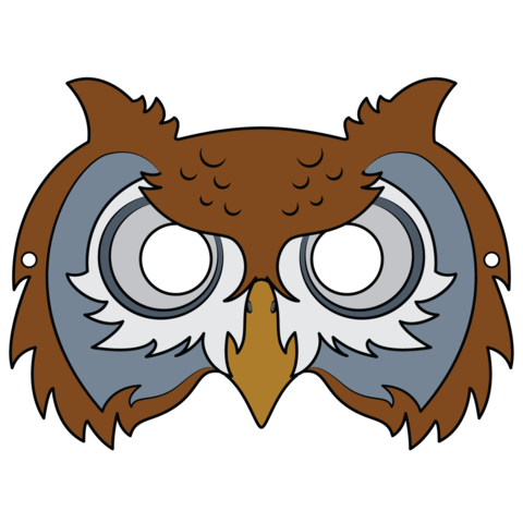 الگوی ساخت ماسک بازی،نقالی، تئاتر و قصه گوئی «جغد»