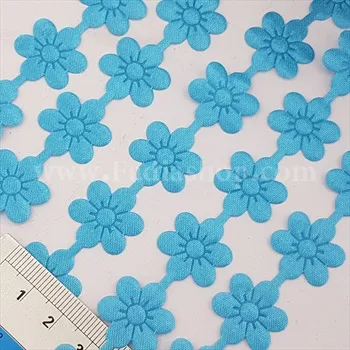 نوار گل شکوفه آبی فیروزه ای