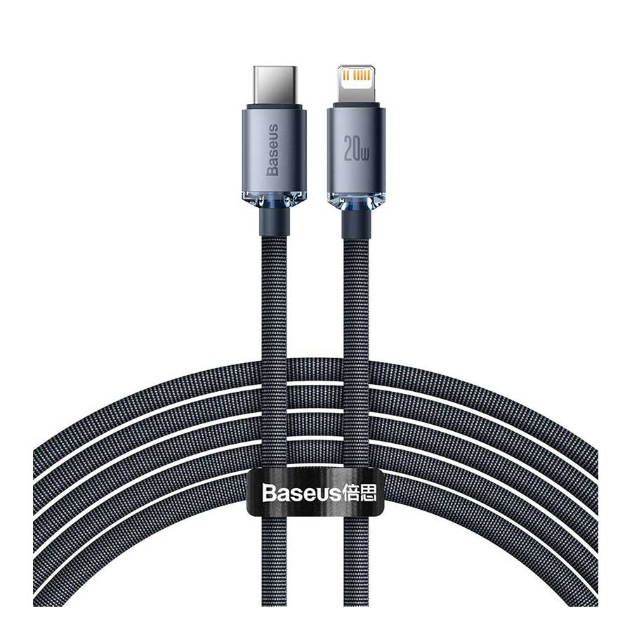 قیمت و خرید کابل تبدیل 2 متری USB-C به لایتنینگ بیسوس مدل Crystal Shine CAJY000301 | یاس ارتباط
