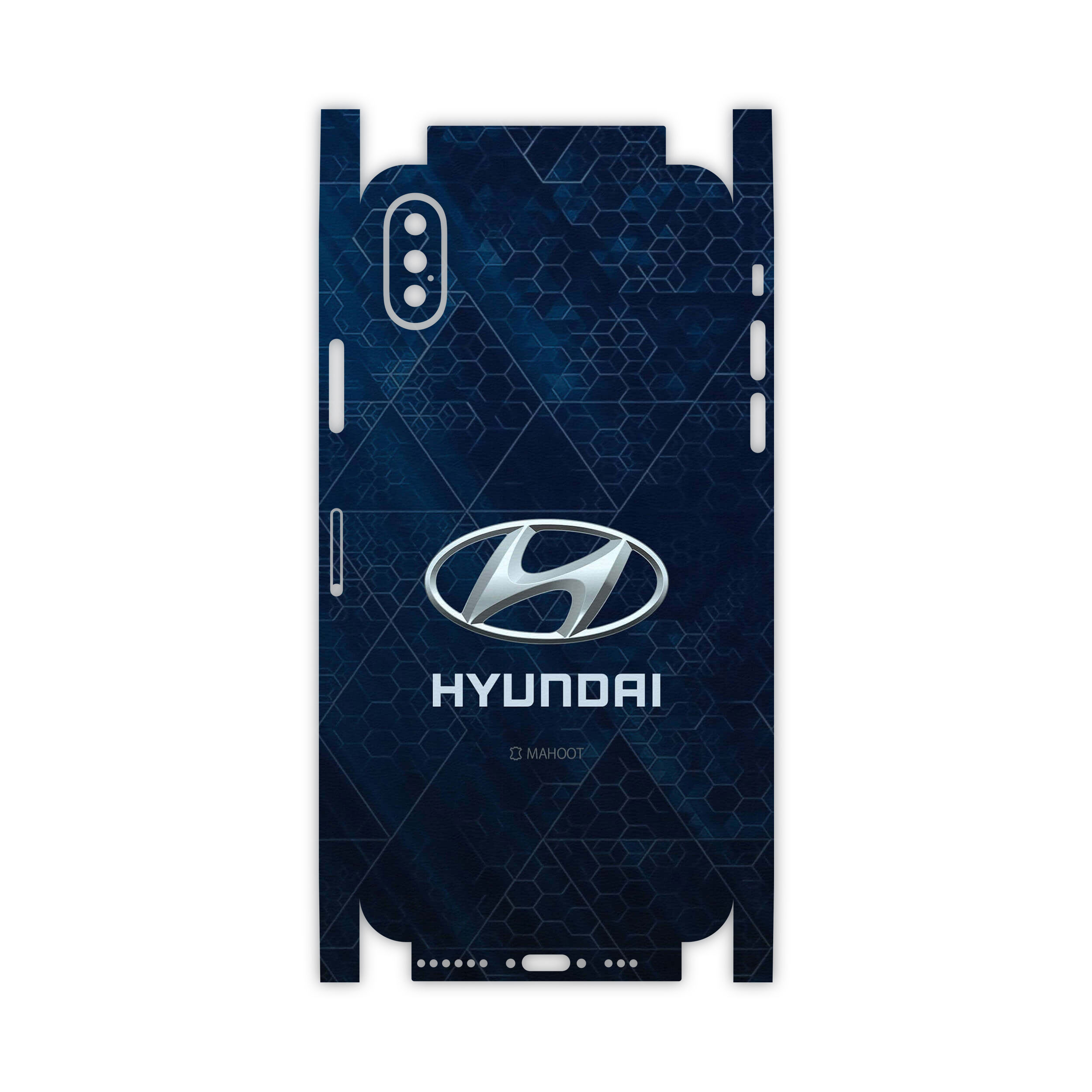 برچسب پوششی ماهوت مدل Hyundai-FullSkin مناسب برای گوشی موبایل اپل iPhone Xs