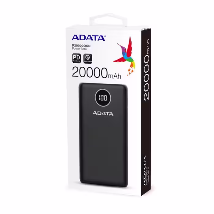 پاوربانک ای دیتا مدل P20000QCD ظرفیت 20000- بهاری موبایل
