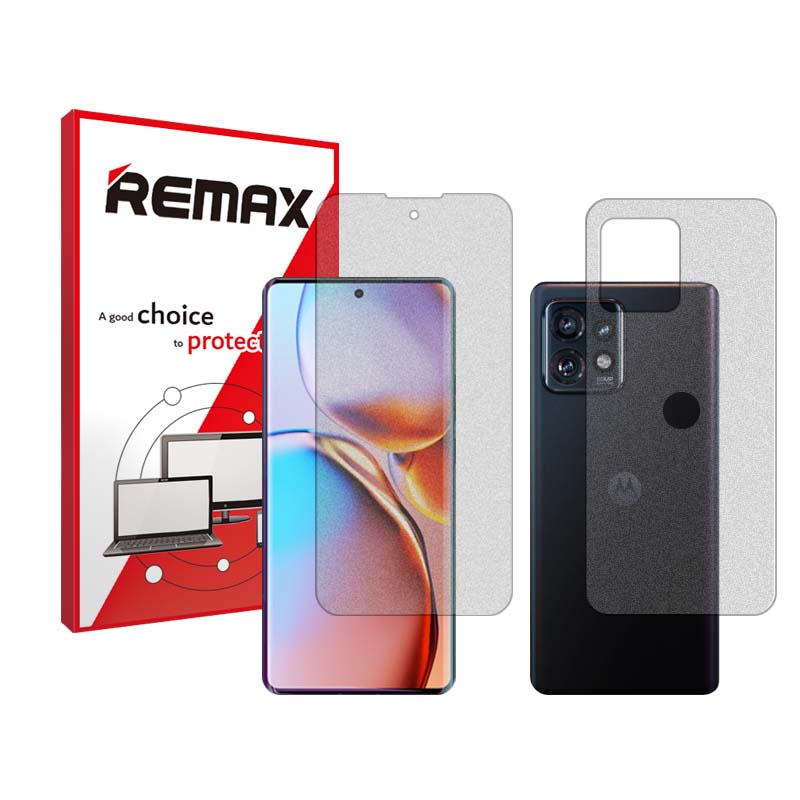 گلس صفحه نمایش و پشت گوشی موتورولا Edge  (2023) مدل مات برند ریمکس کد SS