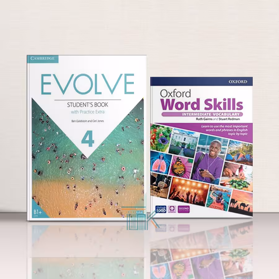 پک کتاب ایوالو 4   کتاب اکسفورد ورد اسکیلز اینترمدیت ویرایش دوم | Pack Evolve 4   Oxford Word Skills Intermediate 2nd Edition | خرید کتاب زبان | خرید لوازم التحریر | چی کتاب | بالاترین تخفیف و ارسال رایگان