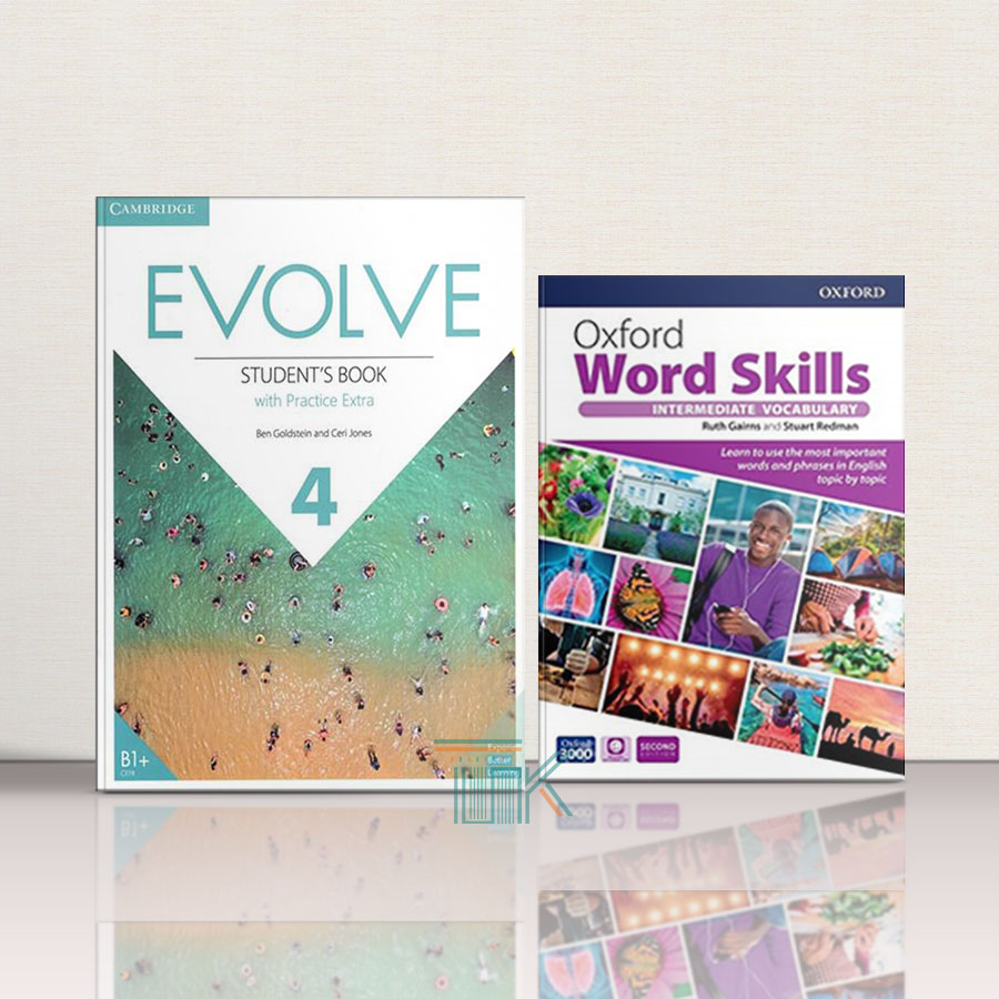 پک کتاب ایوالو 4 کتاب اکسفورد ورد اسکیلز اینترمدیت ویرایش دوم | Pack Evolve 4 Oxford Word Skills Intermediate 2nd Edition | خرید کتاب زبان | خرید لوازم التحریر | چی کتاب | بالاترین تخفیف و ارسال رایگان