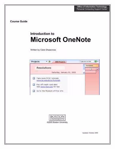 خرید و دانلود نسخه کامل کتاب Introduction to Microsoft OneNote
