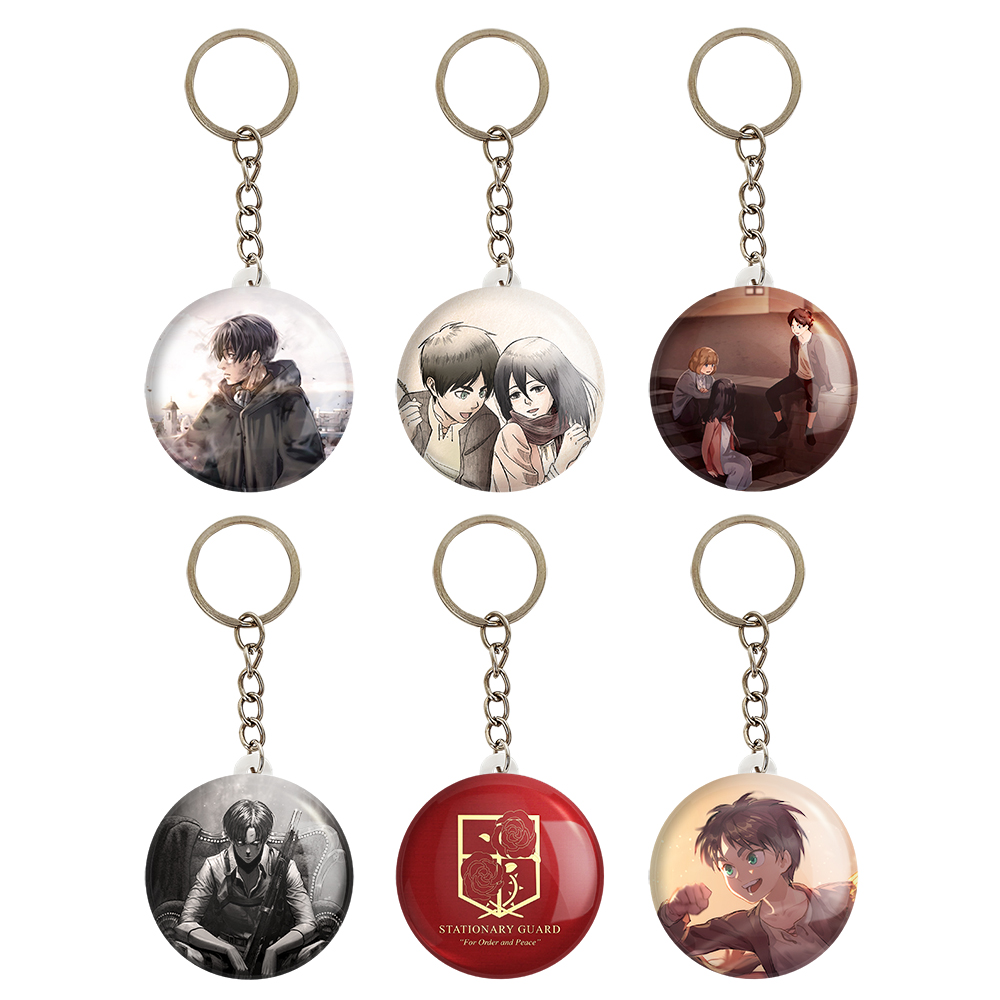 جاکلیدی خندالو مدل انیمه اتک آن تایتان کد 420B مجموعه 6 عددی