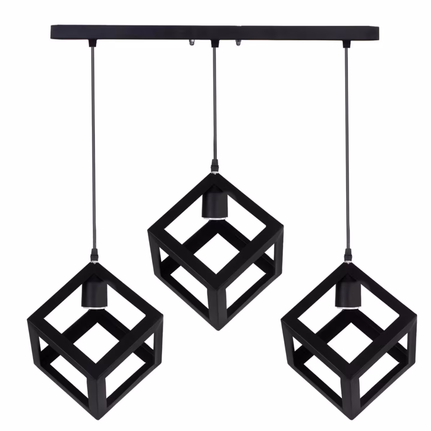 لوستر  سه شاخه مکعب 