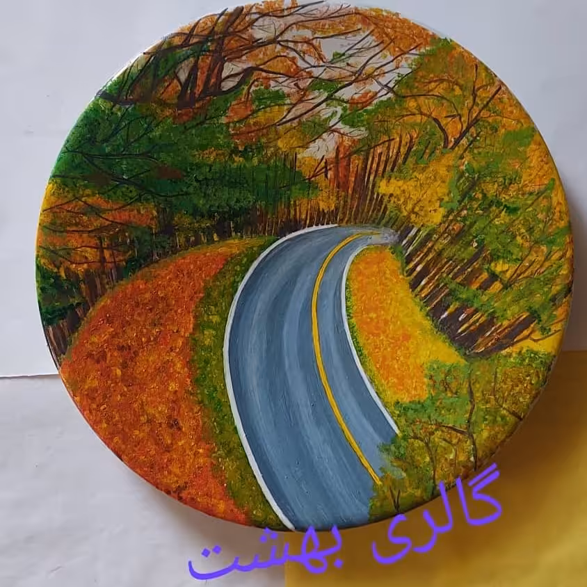 بشقاب دیوار کوب پاییز