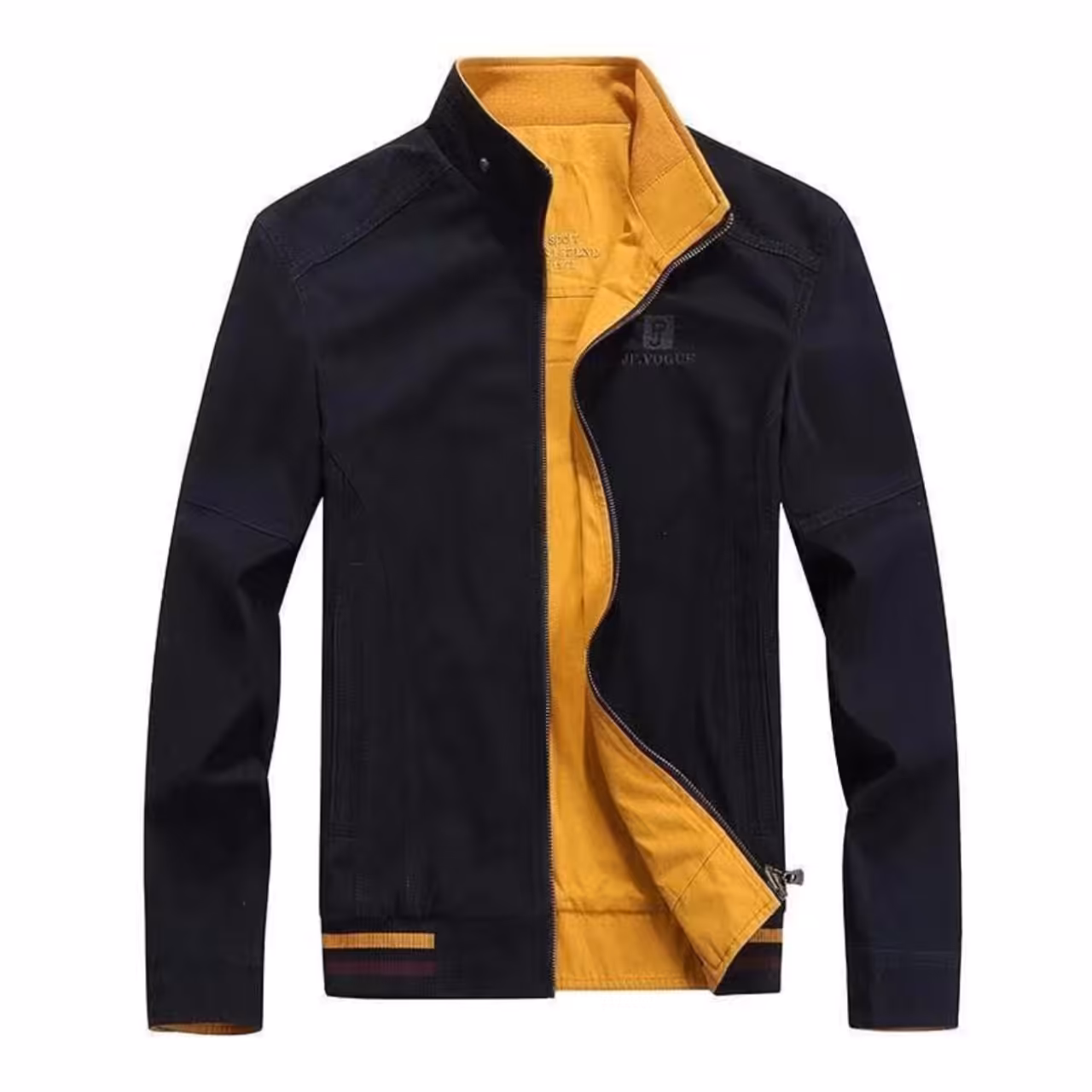 کاپشن کتان مردانه دورو مارک جیپ مشکی زرد