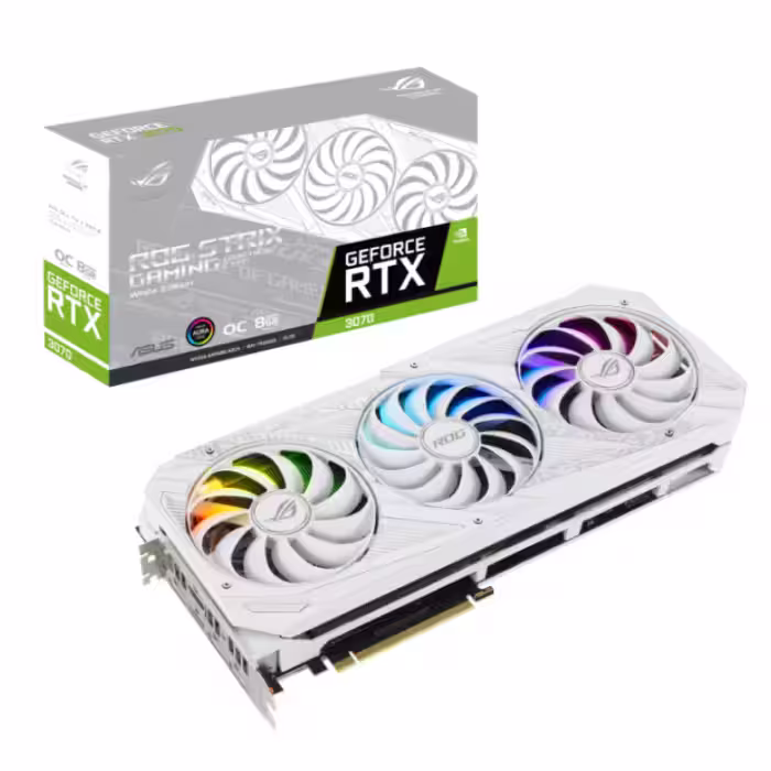 مشخصات، قیمت و خرید کارت گرافیک ایسوس مدل ASUS ROG STRIX RTX3070 OC 8G GAMING WE (None LHR)