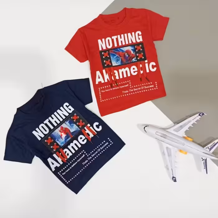 تیشرت تک اسپایدرمن چراغدار،سایز 55 و 60