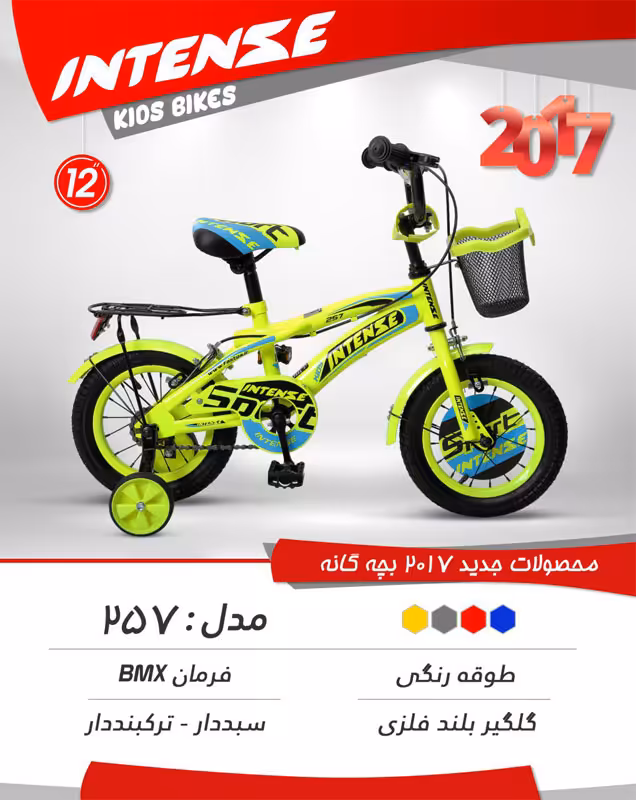 دوچرخه بچگانه اینتنس 12 257 2017