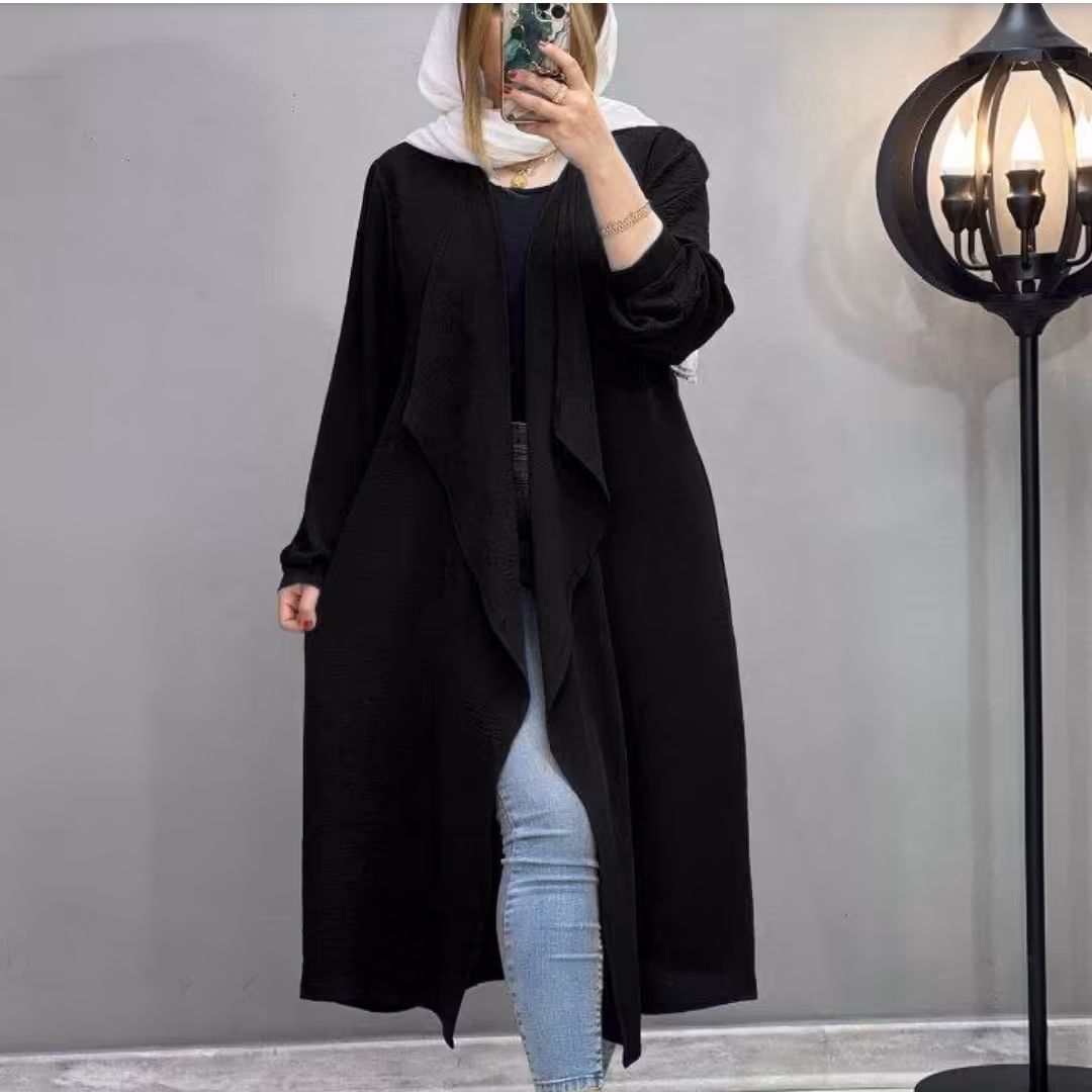 مانتو بلند ویژه محرم فری سایز 38تا50(ارسال رایگان)