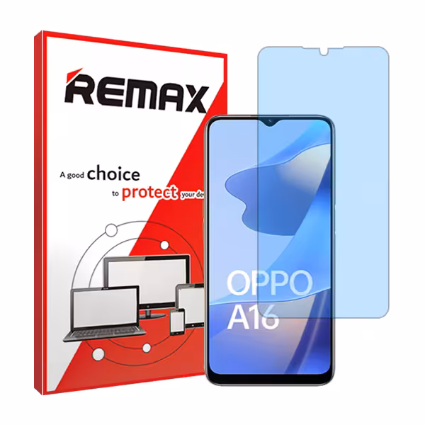 گلس اوپو A16 مدل هیدروژلی آنتی بلو برند ریمکس کد S