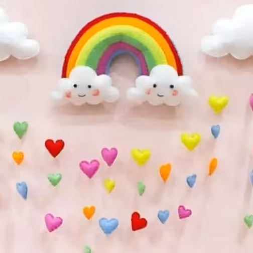 اویز سقف رنگین کمان