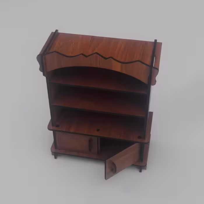 ماکت دکوری طرح کمد در دار  ( اسباب بازی عروسکی )
