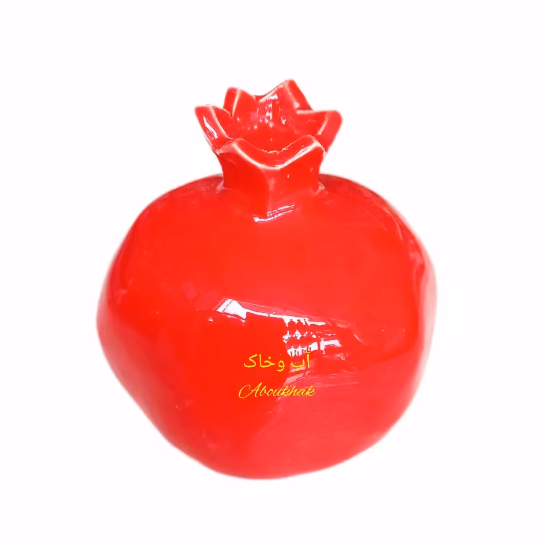 انار قرمز سرامیکی بزرگ