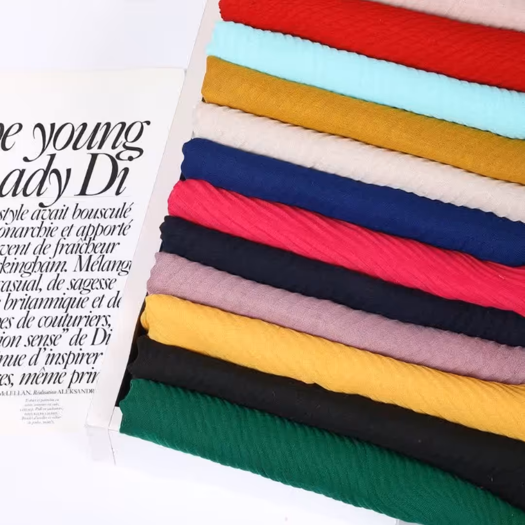 شال پلیسه منگوله دار رنگی