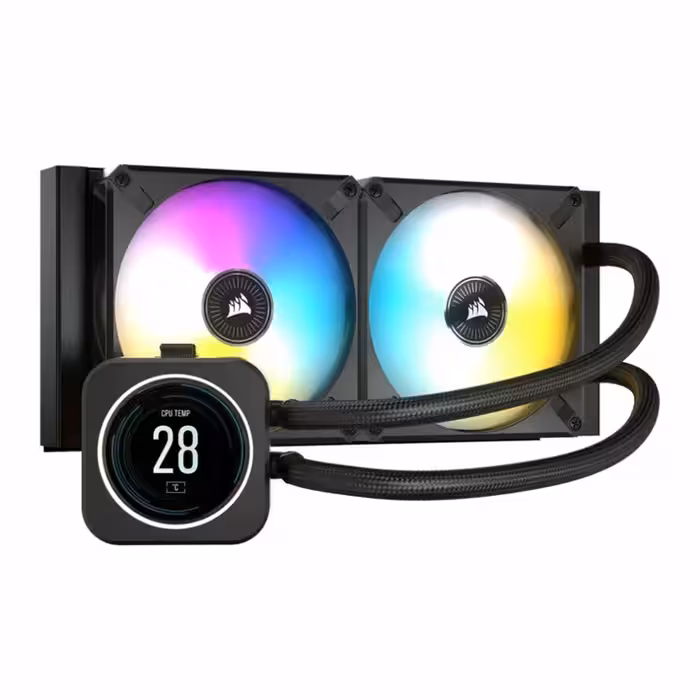 خنک کننده مایع پردازنده کورسیر iCUE H100i ELITE LCD Display